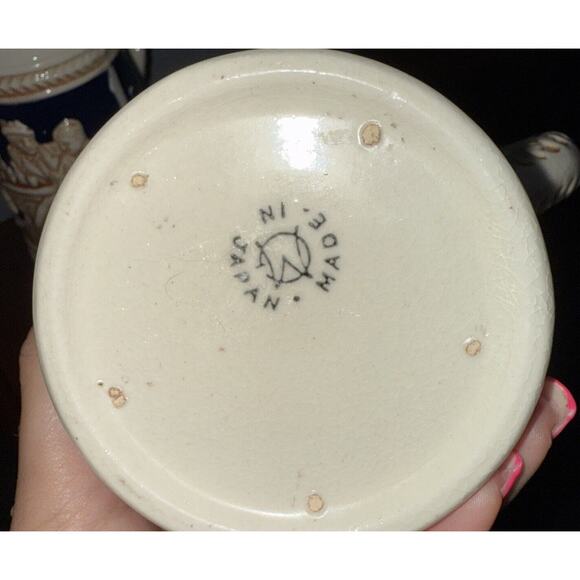 Vintage Ceramic Set of 2 German Style Beer Stein Mugs Made In Japan - Picture 7 of 7